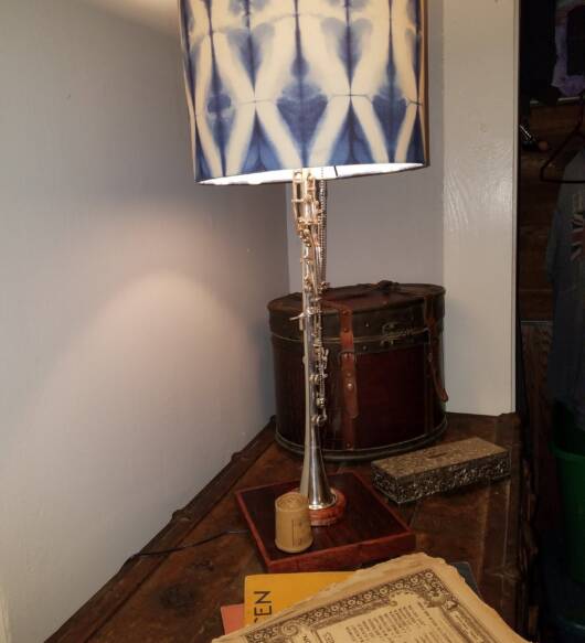 Handcrafted Vintage Clarinet Lamp
